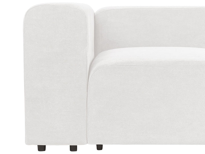 Falsterbo 2 Seater Modular Corduroy Sofa White