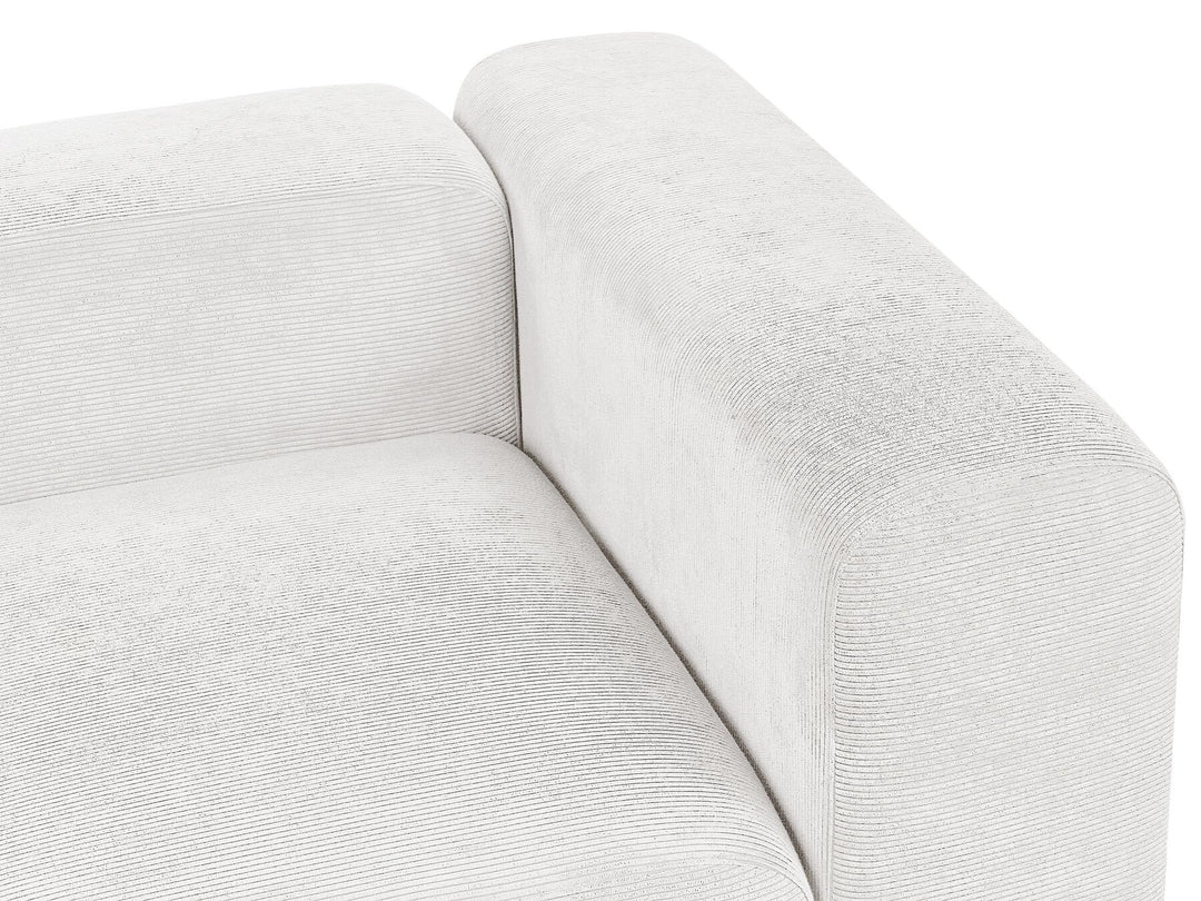 Falsterbo 2 Seater Modular Corduroy Sofa White