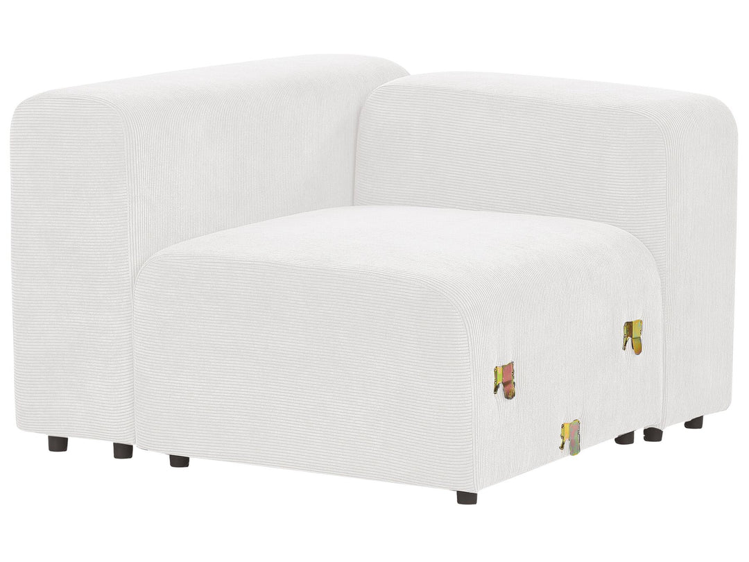 Falsterbo 2 Seater Modular Corduroy Sofa White