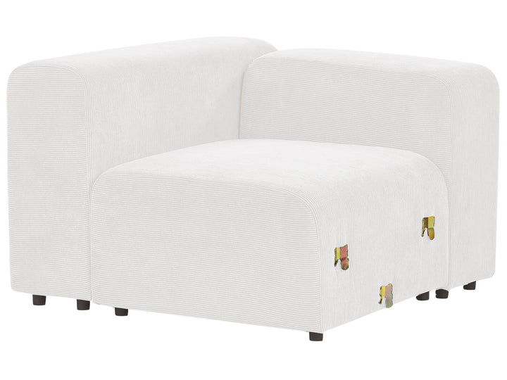 Falsterbo 2 Seater Modular Corduroy Sofa White