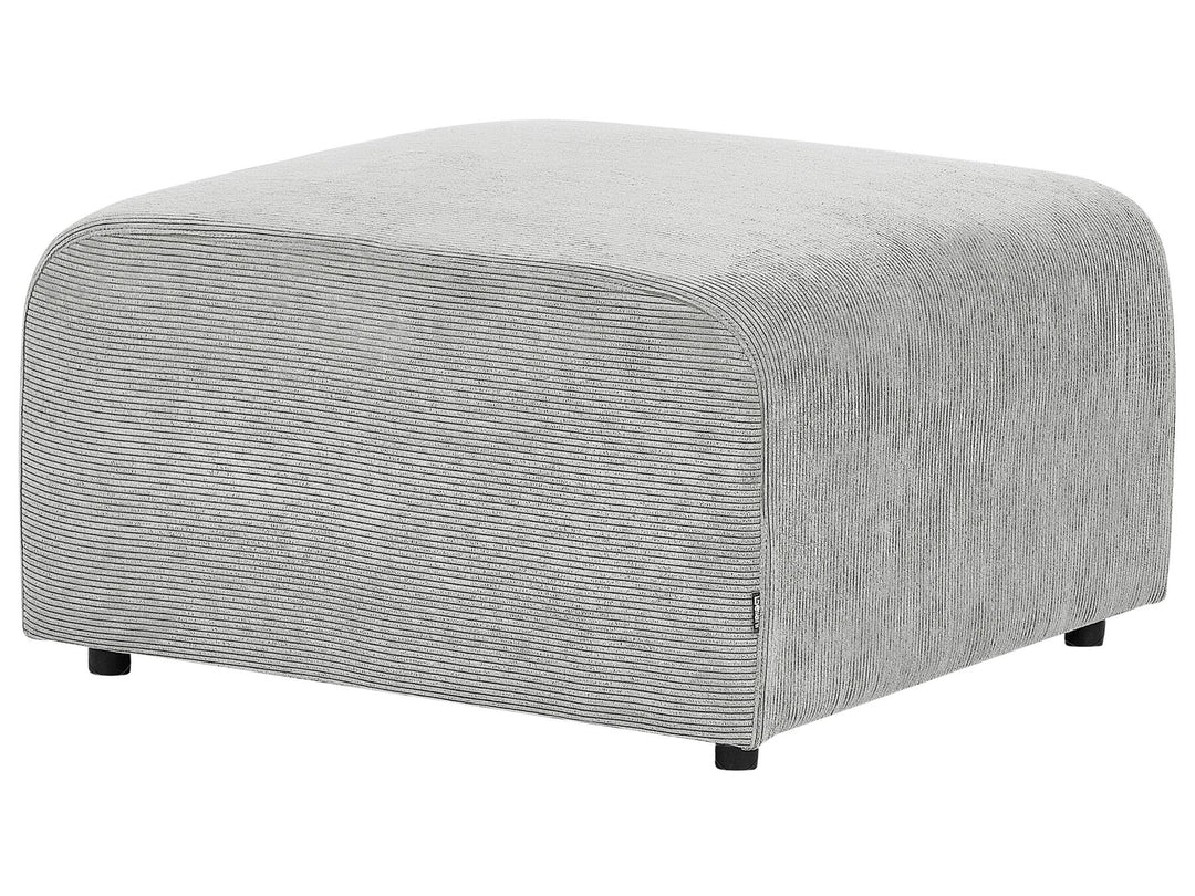 Falsterbo 2 Seater Modular Corduroy Sofa with Ottoman Grey