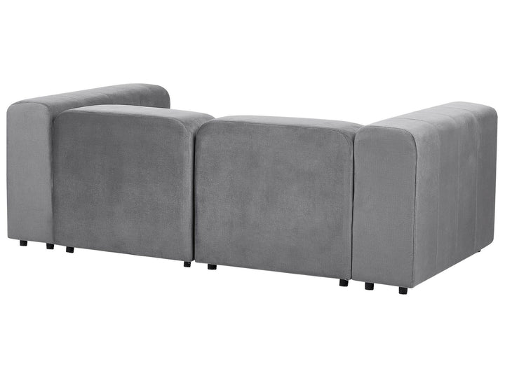 Falsterbo 2 Seater Modular Velvet Sofa Grey