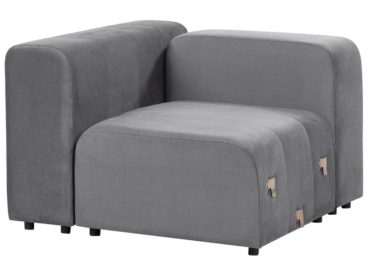 Falsterbo 2 Seater Modular Velvet Sofa Grey