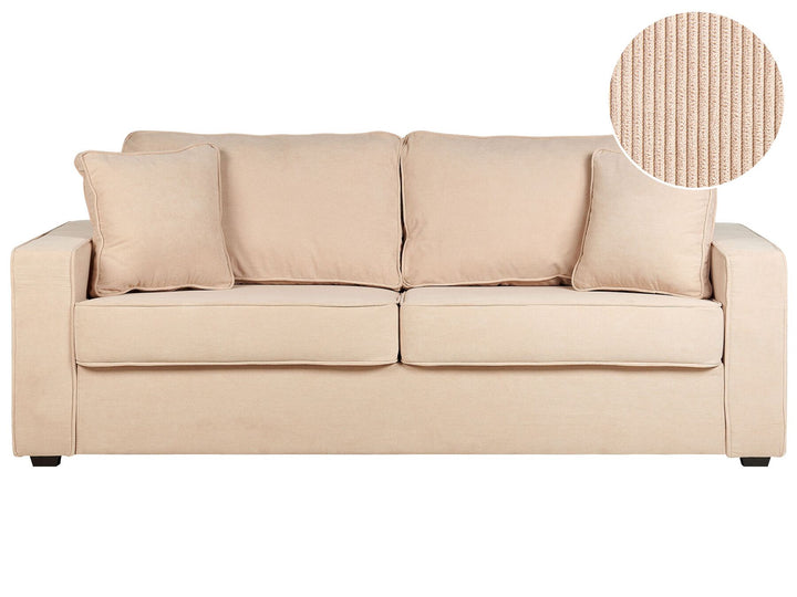 Falun 3 Seater Jumbo Cord Sofa Beige