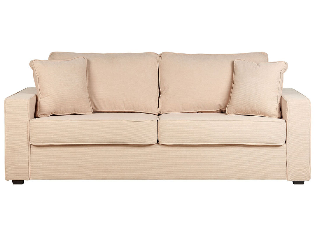 Falun 3 Seater Jumbo Cord Sofa Beige