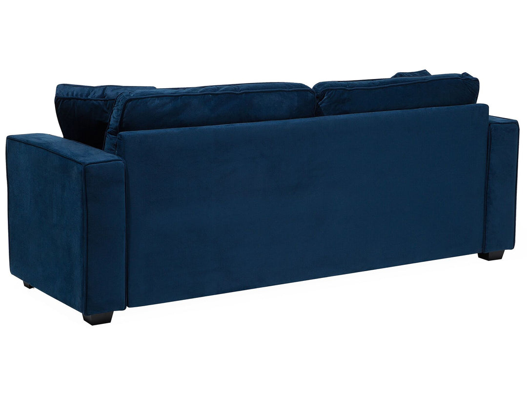 Falun 3 Seater Velvet Sofa Navy Blue