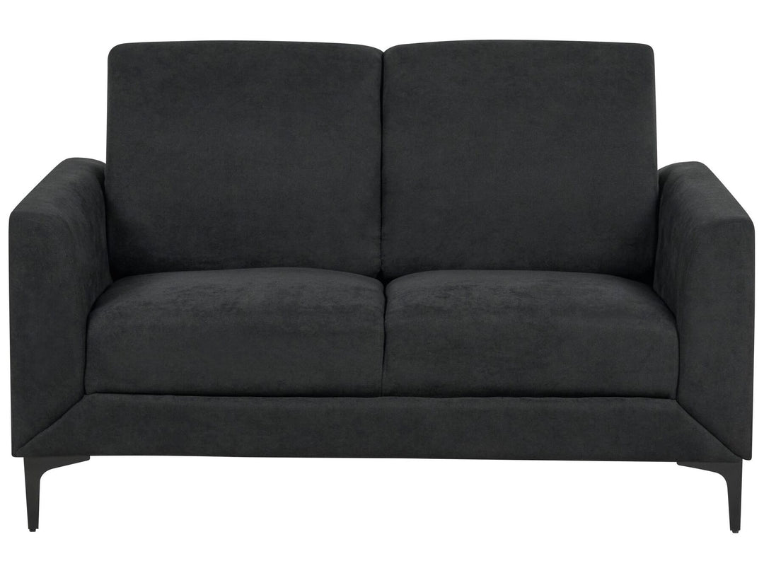 Fenes 2 Seater Fabric Sofa Black