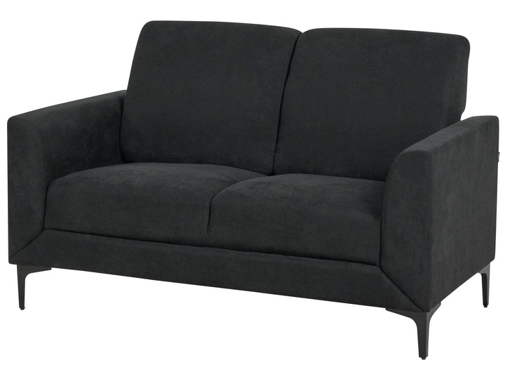 Fenes 2 Seater Fabric Sofa Black