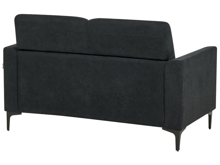 Fenes 2 Seater Fabric Sofa Black