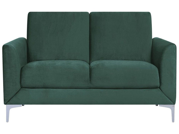 Fenes 2 Seater Velvet Sofa Green