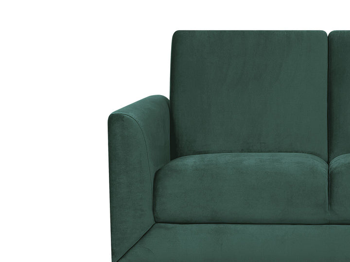 Fenes 2 Seater Velvet Sofa Green