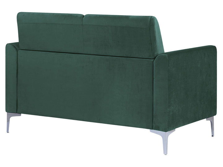 Fenes 2 Seater Velvet Sofa Green