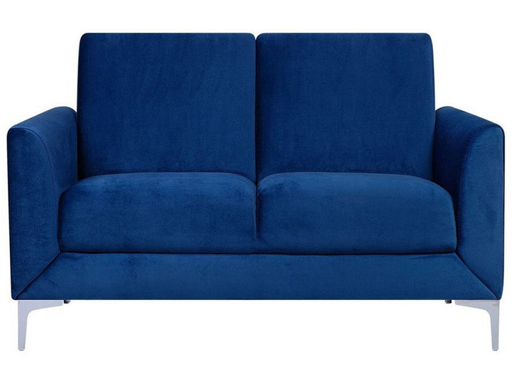 Fenes 2 Seater Velvet Sofa Navy Blue