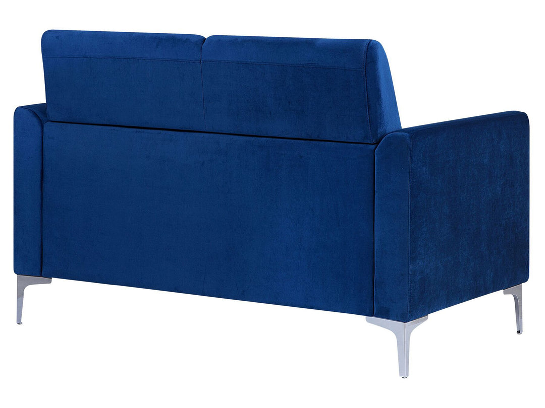 Fenes 2 Seater Velvet Sofa Navy Blue