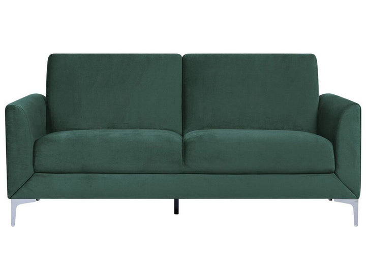 Fenes 3 Seater Velvet Sofa Green