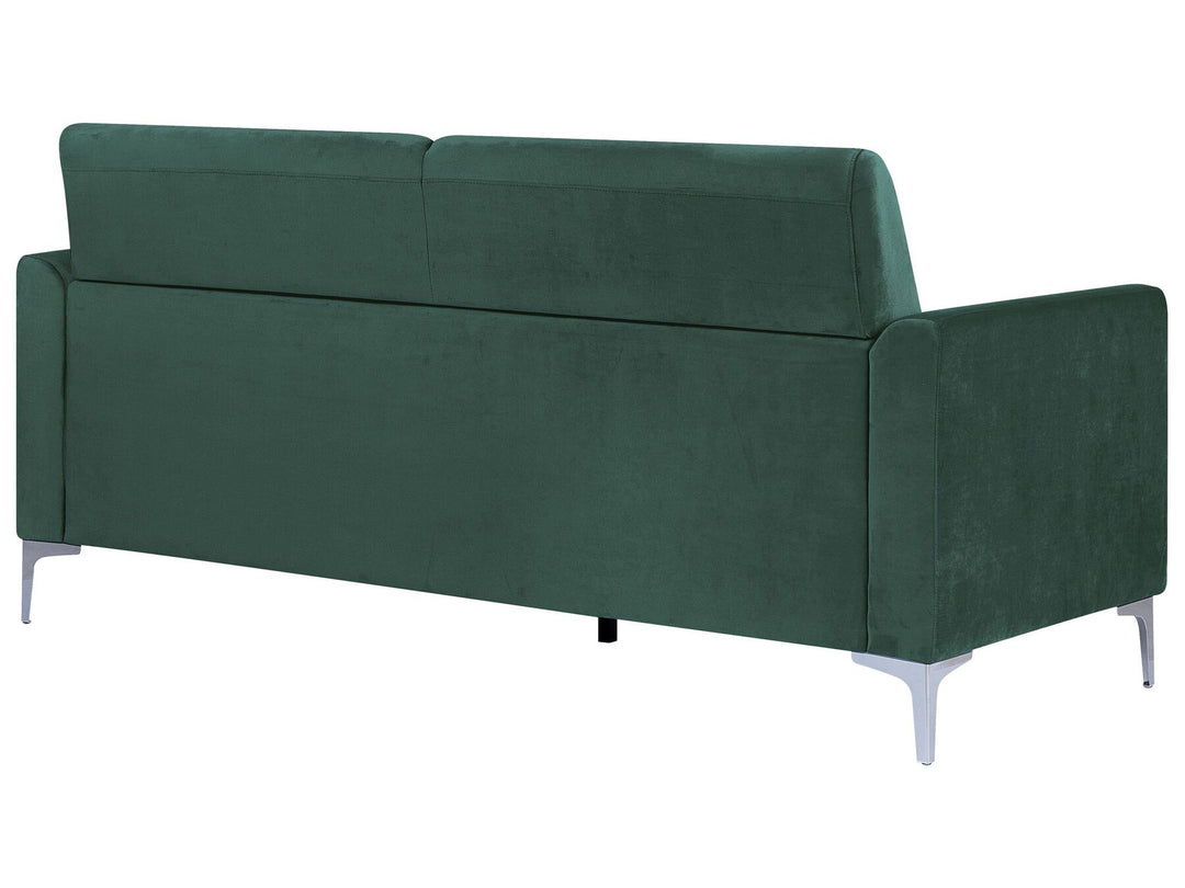 Fenes 3 Seater Velvet Sofa Green