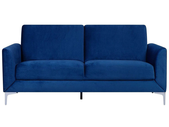 Fenes 3 Seater Velvet Sofa Navy Blue