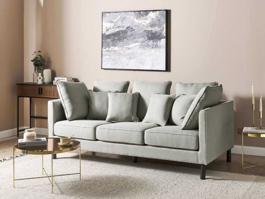 Fenstad 3 Seater Fabric Sofa Grey