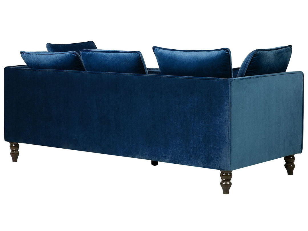 Fenstad 3 Seater Velvet Sofa Blue