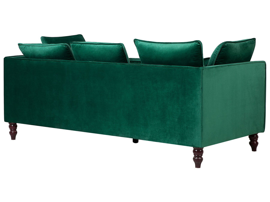 Fenstad 3 Seater Velvet Sofa Emerald Green