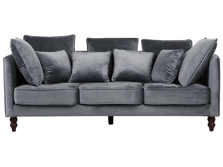 Fenstad 3 Seater Velvet Sofa Grey