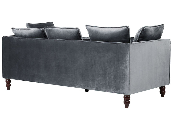 Fenstad 3 Seater Velvet Sofa Grey