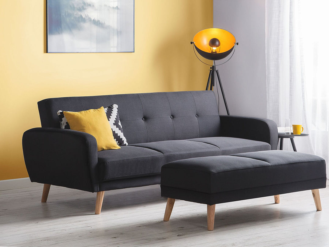 Florli 3 Seater Sofa Black