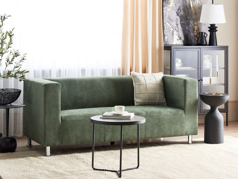 Floro 3 Seater Fabric Sofa Green