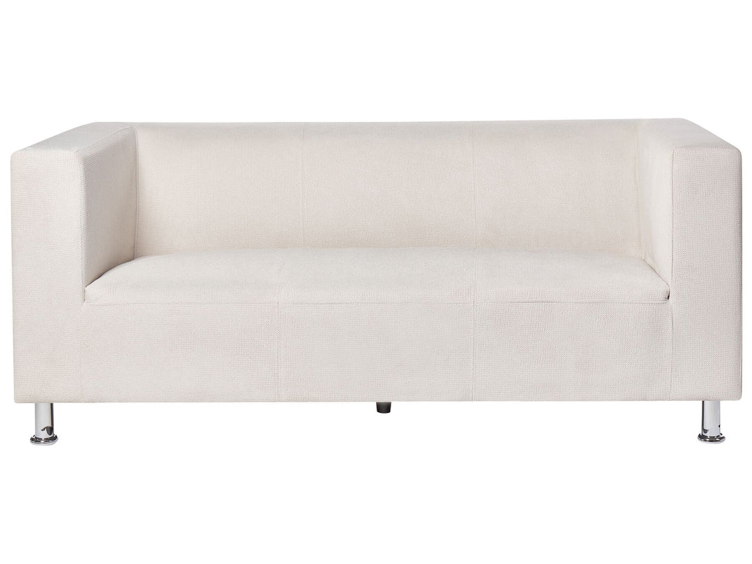 Floro 3 Seater Fabric Sofa White