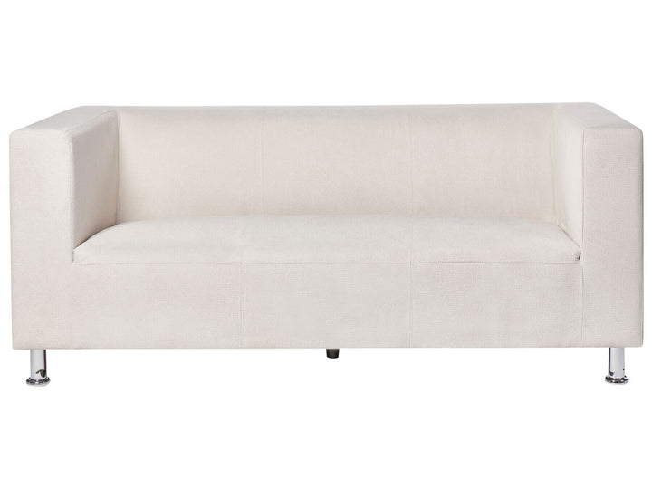 Floro 3 Seater Fabric Sofa White