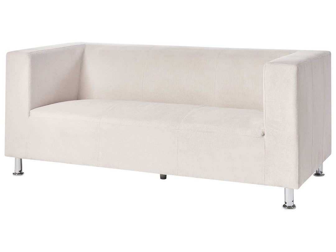 Floro 3 Seater Fabric Sofa White