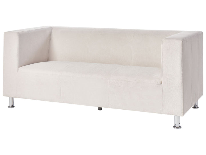 Floro 3 Seater Fabric Sofa White