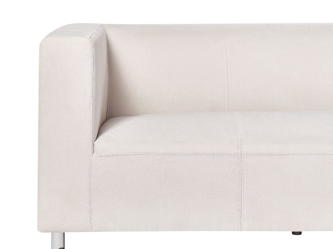 Floro 3 Seater Fabric Sofa White