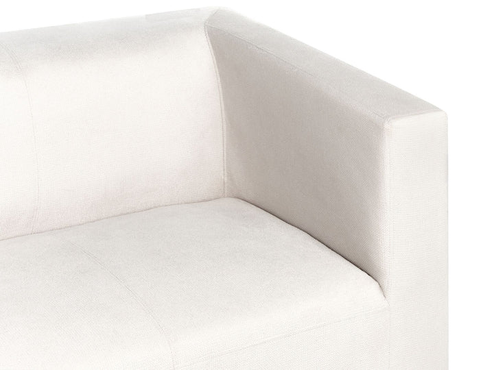 Floro 3 Seater Fabric Sofa White