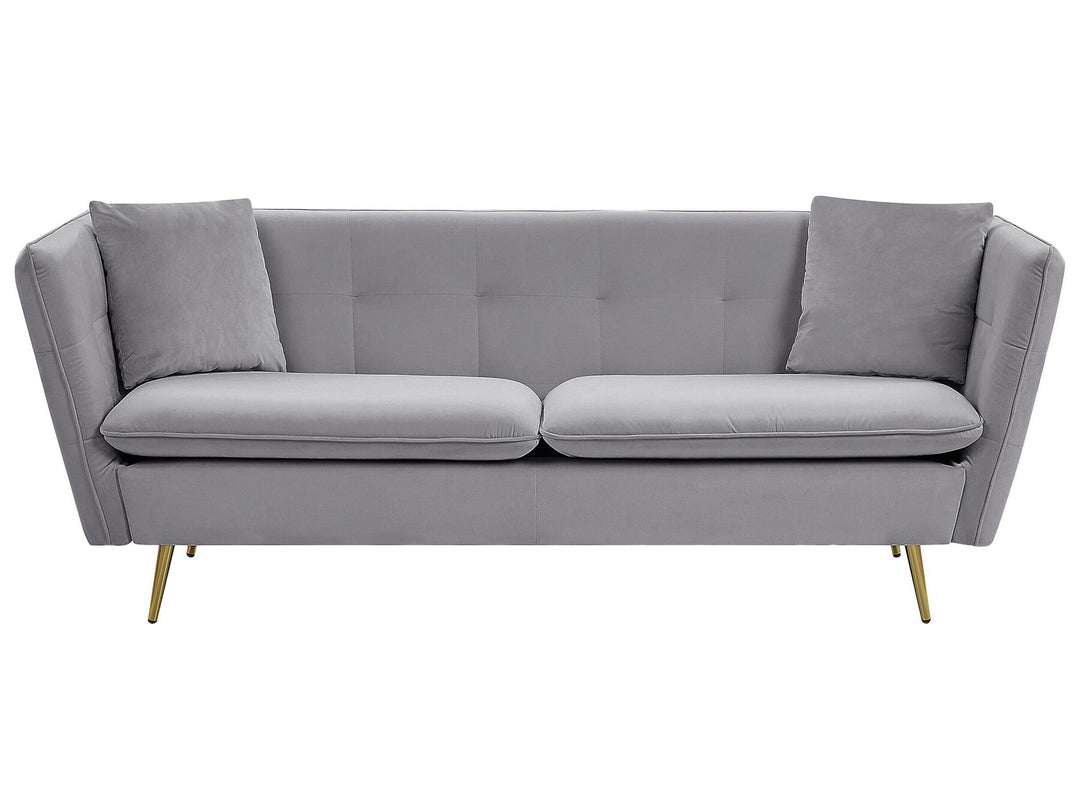 Frederica 3 Seater Velvet Sofa Grey