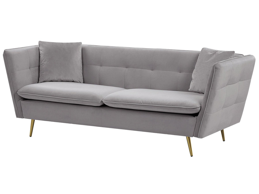 Frederica 3 Seater Velvet Sofa Grey