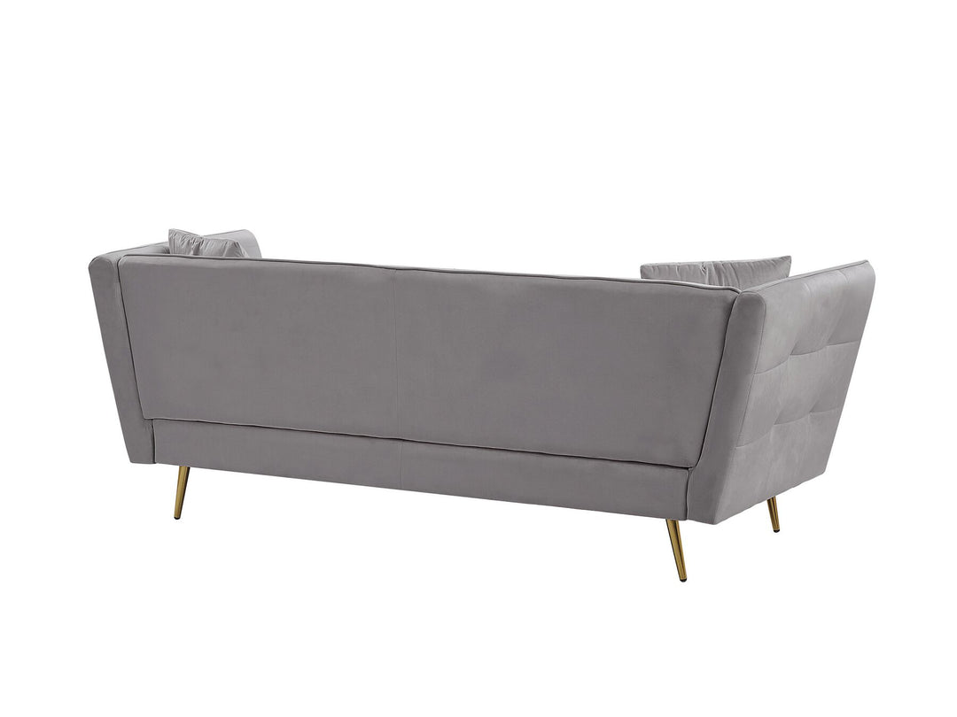 Frederica 3 Seater Velvet Sofa Grey