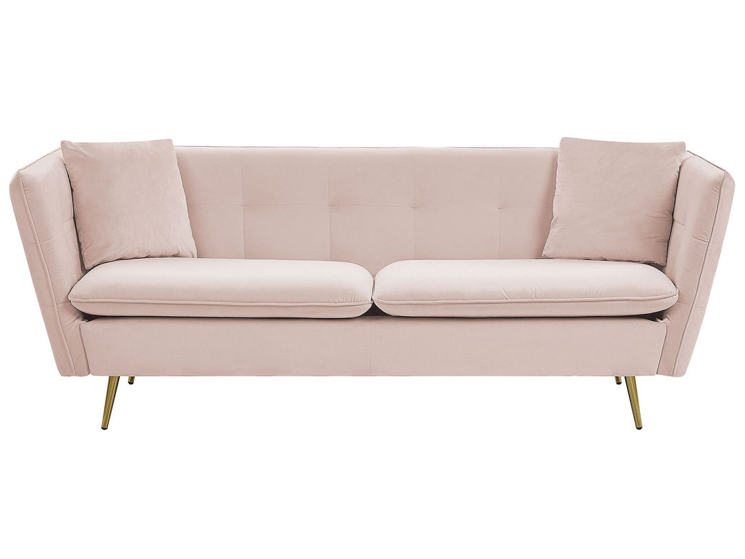 Frederica 3 Seater Velvet Sofa Pink