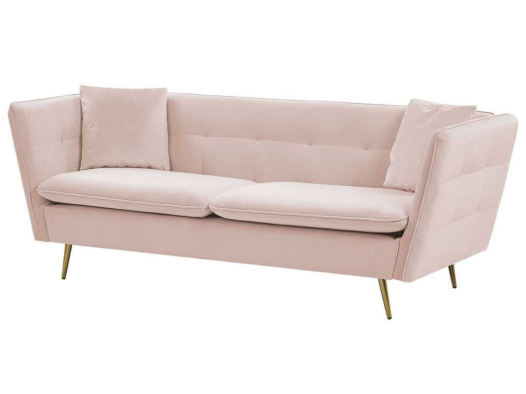 Frederica 3 Seater Velvet Sofa Pink