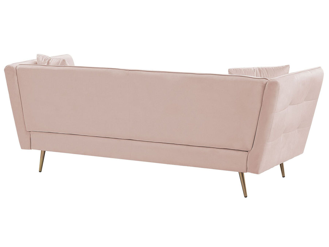 Frederica 3 Seater Velvet Sofa Pink