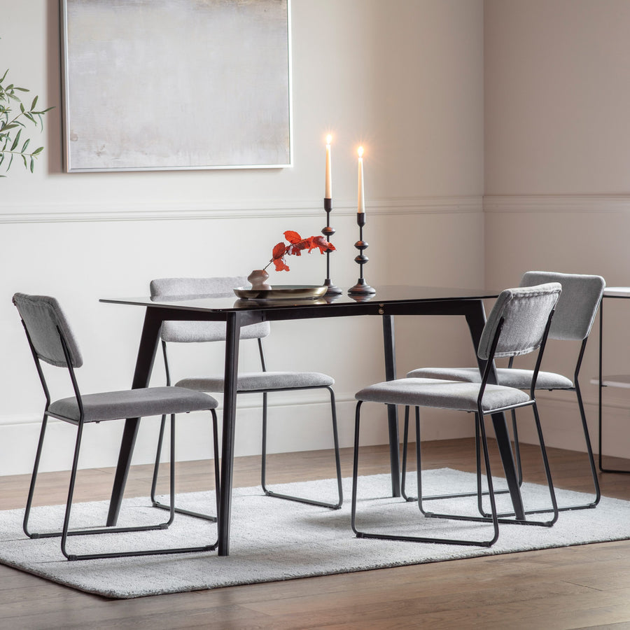 Blair Rectangle Dining Table Black