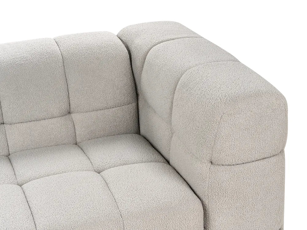 Sofa 3 Seater Boucle Grey Syd