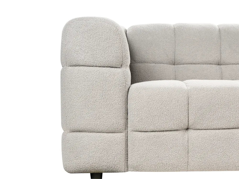 Sofa 3 Seater Boucle Grey Syd