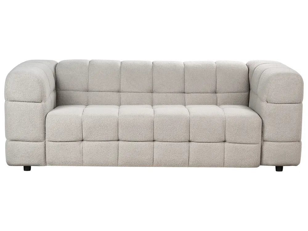 Sofa 3 Seater Boucle Grey Syd