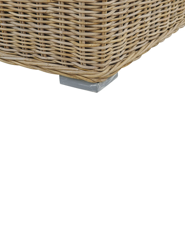 Garden Armchair Rattan Light Brown Penermon