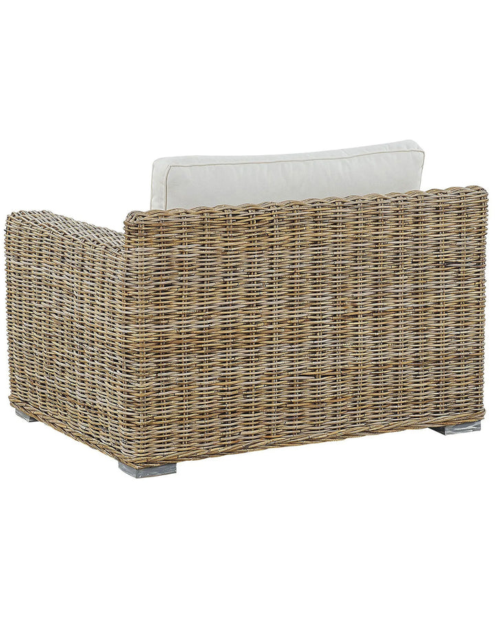 Garden Armchair Rattan Light Brown Penermon