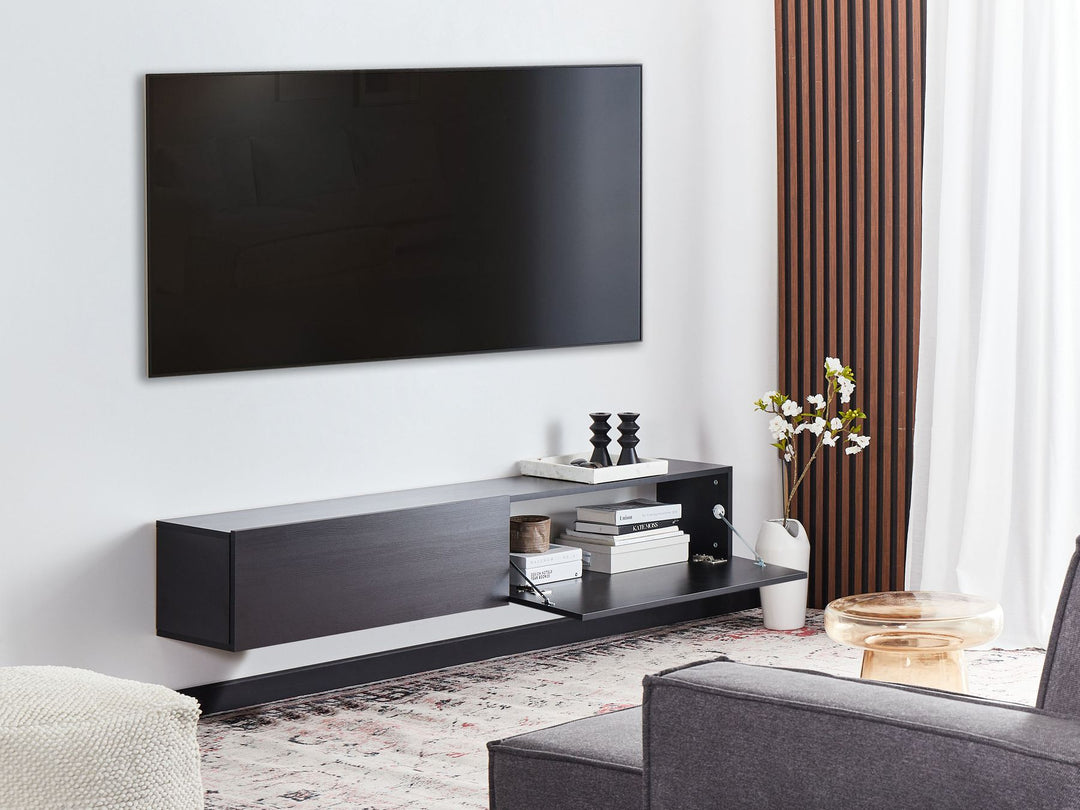 Wall Mounted TV Stand Black Antoni