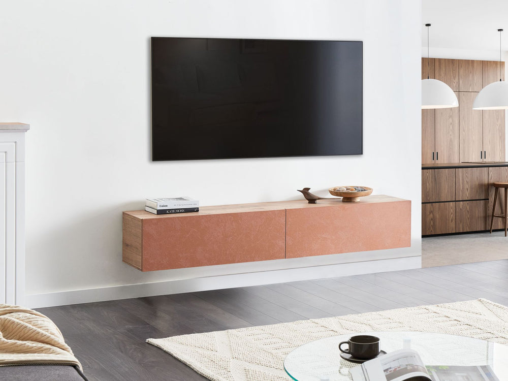 Wall Mounted TV Stand Red Gladstone
