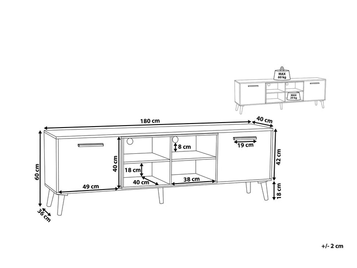 TV Stand Grey Amsi