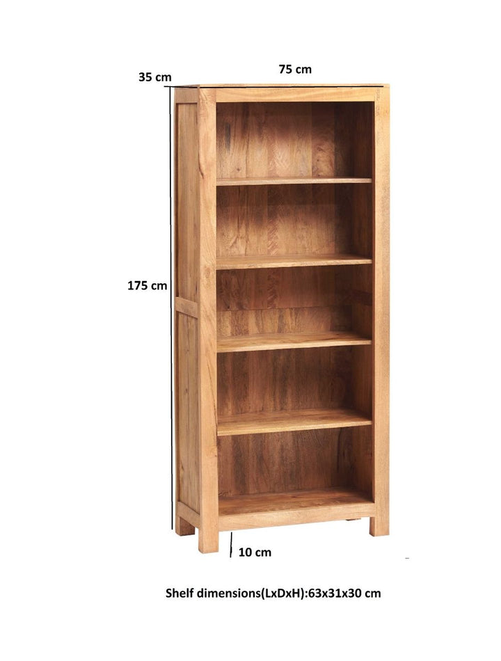 Toko Light Mango Large Open Bookcase